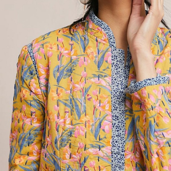 Anthropologie Waverly Quilted Jacket Medium - Picture 3 of 5